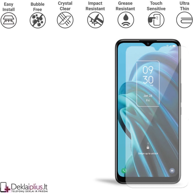Telefono ekrano grūdintas stiklas (Tcl 30 5G/ Tcl 30+) Telefono ekrano grūdintas stiklas (Tcl 30 5G/ Tcl 30+)